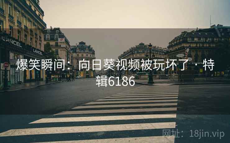 爆笑瞬间：向日葵视频被玩坏了 · 特辑6186